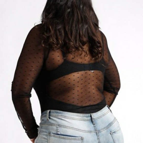 Plus size lace bodysuits in stock! - Picture 3 of 4